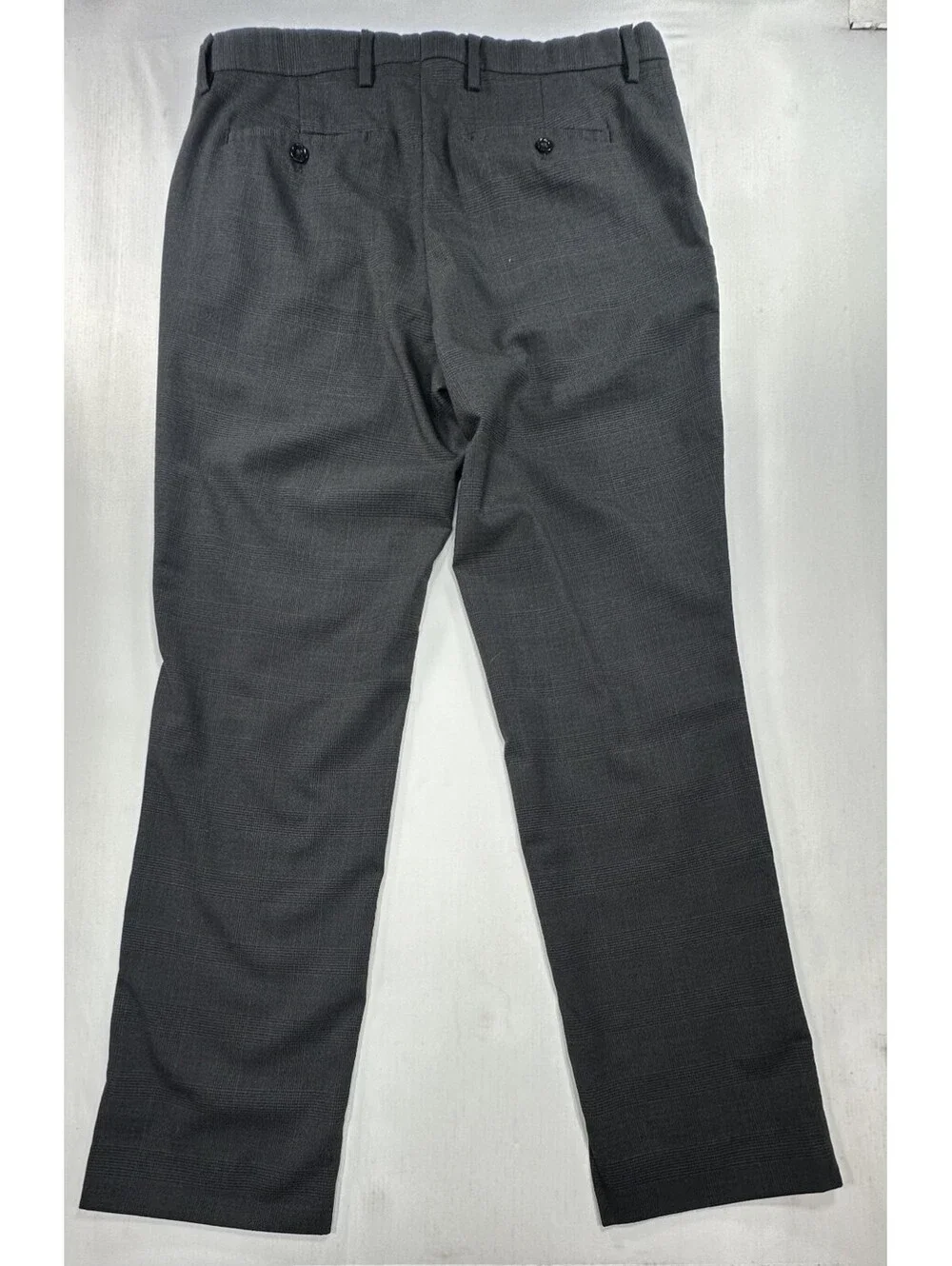 Banana Republic Flat Front Slim Dress Pants Gray Mens 34/32